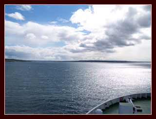 Ferry entering Sydney Harbor, Cape Breton Island, Nova Scotia